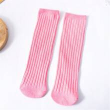 10 Pairs 2-12 Years Old Kids Rainbow Mid-Calf Socks, New Design Straight-Cut Solid Color Candy Socks For Boys And Girls