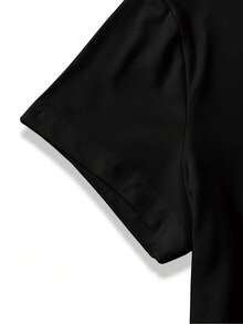 Women Loose T-Shirt, Casual, Minimalist, Sporty, Outdoor, Daily, Versatile, Halloween Elements, Cartoon, English Letter, Pumpkin, Ghost