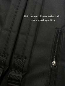 Large Capacity Lightweight Business Casual Tote Bag, With Front Pocket, Functional, Adjustable Shoulder Strap, Suitable For Students, Office Workers, Professionals, Laptop Compartment, Unisex, Suitable For College, School, Outdoor Travel, Commuting, Back To School Essential - Black - View 7