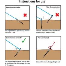 Outdoor Tent Ground Pegs - 18公分+付款 - 查看 3