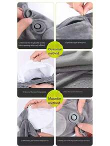 1个U型枕，适合旅行、办公、汽车和飞机使用。 - 彩色 - 查看 10