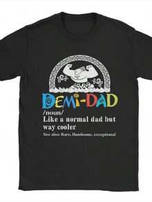 Men Funny Moanas Maui Stronge T Shirts Just An Ordinary Demi Dad Cotton Clothing Humor Short SLeesve Round Neck Tee Shirt T-Shirts - Black - View 1