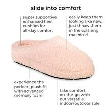 Isotoner Women's Indoor/Outdoor Slip-On Fiona Clog Slippers With Memory Foam - Ớt - Xem 3
