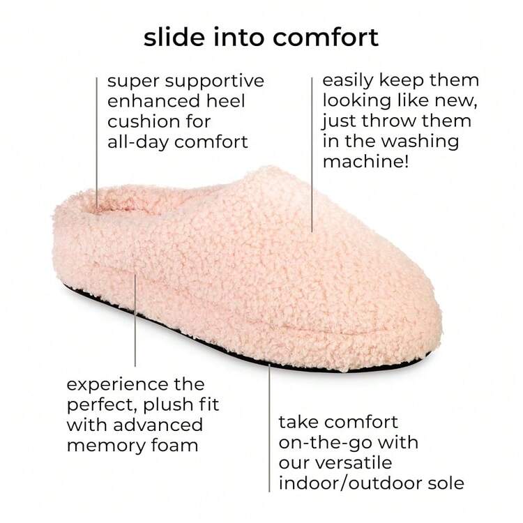 Isotoner Women's Indoor/Outdoor Slip-On Fiona Clog Slippers With Memory Foam - Chili - View 3