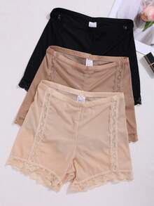 3条装女士舒适低腰内裤 - 彩色 - 查看 3