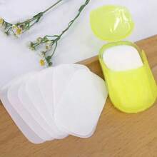 Portable Paper Soap Outdoor Hand Washing Soap Sheet Paper Soap Sheet Creative Carry With You - 彩色 - 查看 2