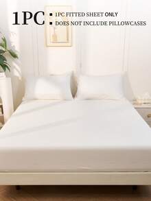 1 pieza Sábana ajustable, Ropa de cama, Protector de colchón, Textil para el hogar acogedor, Cubrecama, Amigable con la piel, Sábanas, Protector de colchón transpirable y antipelusas, Suave y amigable con la piel, Para cama individual, cama twin, cama full, cama queen y cama king, Para todas las estaciones, Ropa de cama decorativa elegante y encantadora para dormitorio o residencia, Lavable a máquina, Blanco, Rosa, Negro, Azul marino, Beige, Gris, Azul, Verde, Decoración de otoño, Decoración de habitación, Vuelta al colegio, Útiles escolares