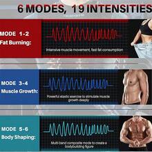 TAIMASI EMS Abdominal Muscle Trainer LCD Screen Muscle Stimulator Portable Muscle Trainer 10 Modes 20 Intensities For Men And Women, Muscle Training Device, Physical Device, Modern Fitness Gadget, Lightweight Trainer, Durable Construction, Sturdy Stimulator, Electrical Muscle Stimulation, Fitness Enthusiasts, Home Workout Lovers - Perfect For Christmas, New Year's, Valentine's Day, And Father's Day Gifts - 3pc腹肌貼 - 查看 7