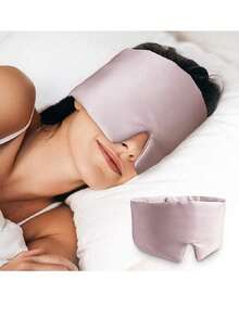 2Pcs Silk Sleep Mask Sleeping Band Eye Cover Blindfold For The Night Sleep Mask For Eyes,Simulation Silk Cool Soft Travel Eye Mask, Long Eye Mask Shade No Pressure On Eyes No Ear Stretching