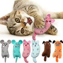 Đồ chơi mèo dễ thương, Đồ chơi nhồi bông tương tác thú vị cho mèo, Đồ chơi nhai mèo mini, Đồ chơi chuột nhai cho mèo nhỏ, Đồ chơi tự giải trí cho mèo, Đồ chơi giấy nhăn đáng yêu cho mèo - Nhiều màu - Xem 12