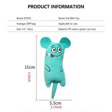 Đồ chơi mèo dễ thương, Đồ chơi nhồi bông tương tác thú vị cho mèo, Đồ chơi nhai mèo mini, Đồ chơi chuột nhai cho mèo nhỏ, Đồ chơi tự giải trí cho mèo, Đồ chơi giấy nhăn đáng yêu cho mèo - Nhiều màu - Xem 3