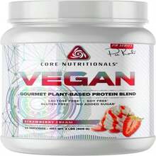 Core Nutritionals Platinum Vegan Gourmet Plant-Based Protein Blend With 21 Grams Of Pea Protein, Lactose, Soy And Gluten Free 29 Servings (Strawberry Cream) - Flavor NameC - 查看 1