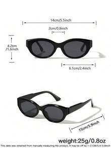 一副女士亚克力休闲复古椭圆猫眼时尚眼镜，适合度假、日常佩戴、夏季海滩度假、户外活动和旅行，也可作为节日礼物。 - 彩色 - 查看 6