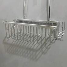 1 件不锈钢壁挂式浴室挂篮收纳架 - 轻质淋浴架，用于放置洗发水和配件、浴室收纳和储物、淋浴架 - 彩色 - 查看 13