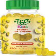 Human Beanz Fiber Jelly Bean Gummies For Kids, Fiber Supplements For Digestive Health, Vegetarian Fiber Gummy 120 Jellybeans - 白色的 - 查看 1