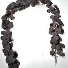 78.7 英寸人造桉树花环绿植仿花环散装银元桉树叶藤蔓植物适用于家居餐桌派对婚礼拱门墙壁花园室内外装饰 - 綠色 - 查看 16