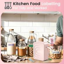 Marklife Label Maker Machine, M1 Portable Handheld Bluetooth Mini Label Printer, Multiple Templates For Smartphone Thermal Small Label Maker Rechargeable Easy To Use For Home Office School, With 12x40mm Label