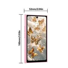 SOYES ONEMYTH 2025 新款迷你智能手机，配备 3.99 英寸显示屏和 2000mAh 大电池，确保户外拍摄时电量充足，无需担心续航。3G 网络、双 SIM 卡、2GB RAM + 16GB ROM，旅行智能手机，口袋手机，Android 10.0 系统运行稳定 - 粉色 - 查看 2