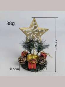 Weihnachts-Neuheit Goldener Metall Hirsch, Schneeflocke, Stern Kerzenhalter, Glas Wand & Gewichteter Fuß, Einzel-/Doppel-Kerzenhalter für Fenster-Display & Tisch-Dekoration