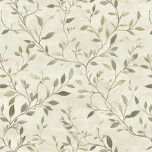 Paper and Wall Wallpaper Bedroom Sticker Wall Decoration For Bedroom Living Room Floral Style - Hoa xanh rêu - Xem 5