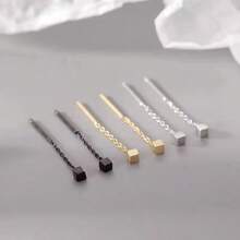 3 Pairs Minimalist Chic Earrings, Geometric Earrings, Versatile Earring Chain