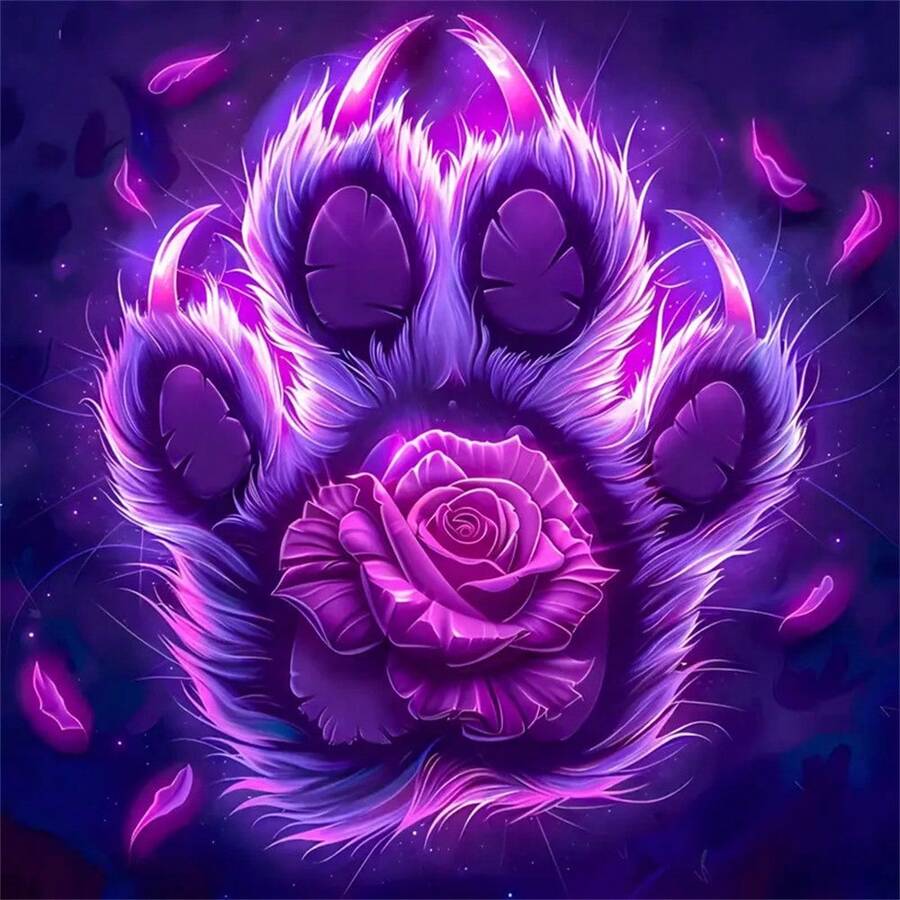 1pc 5D Diamond Painting Kit, Round Acrylic Diamond Art Embroidery Set, DIY Craft For Beginners, Home Wall Decor Gift, Unframed - Nhiều màu - Xem 1