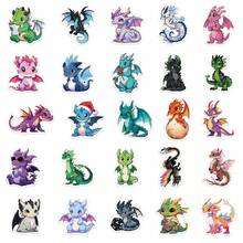50 pegatinas de dinosaurios, calcomanías autoadhesivas para cuaderno, diario, taza, computadora, teléfono, escritorio, decoración de pared, adecuadas para decoración del hogar y regalos festivos