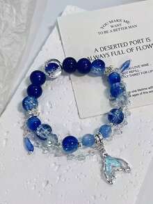 1pc New Fairy-Style Crystal Bracelet For Women, Unique Design, Student, Versatile, Sweet, Colorful