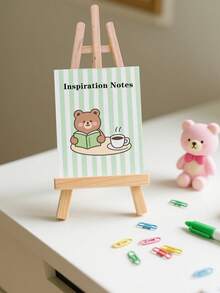 1 Caballete de escritorio de madera, que mide 28 centímetros de tamaño, está diseñado especialmente para exhibir fotos y obras de arte. Es adecuado para que los artistas y adultos pinten y sirve como soporte para tabletas y teléfonos