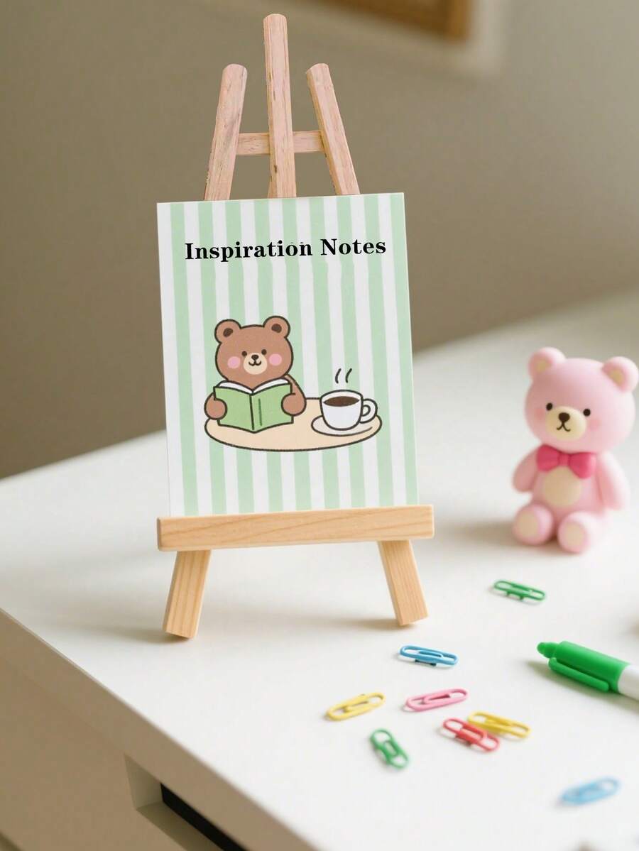 1 Caballete de escritorio de madera, que mide 28 centímetros de tamaño, está diseñado especialmente para exhibir fotos y obras de arte. Es adecuado para que los artistas y adultos pinten y sirve como soporte para tabletas y teléfonos