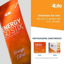 4Life Energy Go Stix, Healthy Energy Drink Mix, Caffeine From Guarana, Maca, Yerba Mate And Green Tea Leaf Extract, Berry Flavor - 30 Packets - Flavor NameC - 查看 5