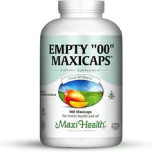 Maxi Health Empty "00" Capsules, 500 Count, Vegetarian - Kosher - Flavor NameA - 查看 1