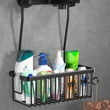 1 件不锈钢壁挂式浴室挂篮收纳架 - 轻质淋浴架，用于放置洗发水和配件、浴室收纳和储物、淋浴架 - 彩色 - 查看 11