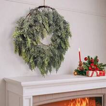 Guirnalda artificial de cedro suave de 182.88 cm, follaje verde flexible de goma de pino premium, centro de chimenea, decoración de mesa de comedor larga, ideal para decoraciones de boda, fiesta y hogar de temporada, enredadera de ciprés sin contenedor para la sala de estar - Paquete de 1