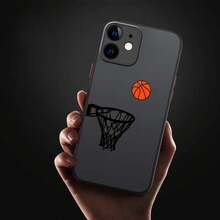 Fútbol Baloncesto Arte Genial Lujo Moderno Compatible con Apple 16 15 14 13 12 11 8 XR XS Pro Plus Funda Protectora de TPU Suave Transparente Mate - Colores mixtos - Ver 9