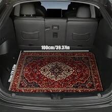 4pcs Bohemian & European Retro Pattern Car Floor Mats - Universal Fit Polyester Front & Rear Seat Car Mats - Suitable For Sedan, Saloon, SUV, Van All-Weather Vehicle Interior