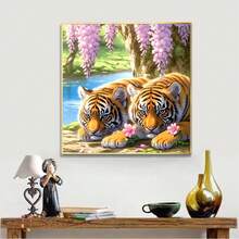 1pc 5D Diamond Painting Kit, Round Acrylic Diamond Art Embroidery Set, DIY Craft For Beginners, Home Wall Decor Gift, Unframed - Nhiều màu - Xem 2