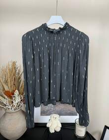 Women Tops - Màu xám đen - Xem 5