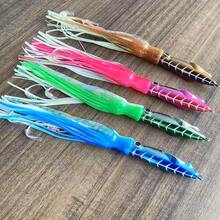 Biển Câu cá  Mạ Bạch tuộc Sáng Mực ống Giường đôi tiêu chuẩn Cái móc Chì Mồi câu cá Sắt Đĩa - màu nâu - Xem 5