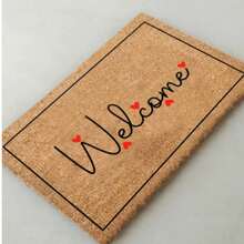 40x60 Cm Natural Coir Doormat With Heavy-Duty 100% PVC Backing – Non-Slip, Dirt-Trapping Brush Surface – 18–22 Mm Thick Durable Mat For Indoor & Outdoor Use MADE IN TURKEY