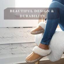 Isotoner Women's Clara Embroidered Microsuede Clog Slippers - Raisin - View 4