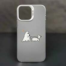 Funda antideslizante para teléfono con diseño de fantasma y cachorro de Halloween. Compatible con phone 15/Plus/Pro/Pro, 14/Plus/Pro/Pro, 13/Pro/Pro, 12/Pro/Pro, 11/Pro/Pro. Elegante y duradera. - Negro - Ver 10