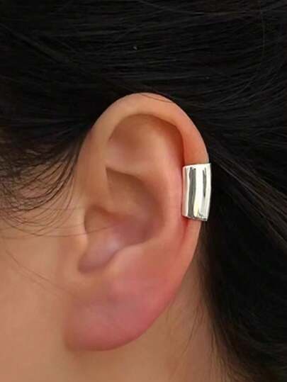 1pc Fashionable Punk Alloy Ear Cuff Earring, Suitable For Men And Women Daily Wear
