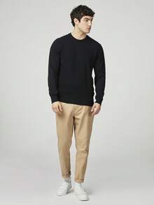Ben Sherman Suéter Delantero Texturizado  Regular    Canalé - Negro - Ver 4