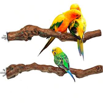 30cm Parrot Grape Wood Standing Frame - Purely Naturally Formed Straight Grape Wood - Suitable For Small And Medium-Sized Birds For Standing And Perching, As Well As Bird Cage Decorations, Bird Playthings, Perch Toys, Bird Swings, Christmas Bird Toys. Each Piece Of Wood Has Different Shapes, Which Is A Normal Phenomenon.