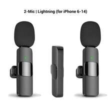 HITOZON Professional Wireless Lavalier Microphone Compatible With Iphone/Android Phones,Cordless Omnidirectional Condenser Recording Mic For Video/Audio/Vlog Recording,Wireless Mic For Teaching, Interviews, Live Streaming