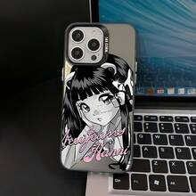 Anime New Jeans Girl  16 15 14 13 12 11 Pro Max X XR XSMAX 8 16 Plus Anti-Drop Matte Back Cover - Trộn màu - Xem 7