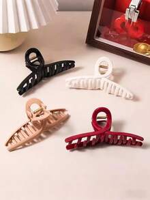 1pc New Soft Silicone Hair Claw Clip, Soft Shock-Absorbing Head Pillow Clip, Durable Grip Hair Clip, Women Hair Accessories Claw Clip, Women Hair Accessories, - Multicolor 3 - View 5