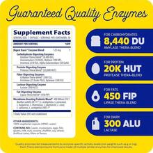 Enzymedica, Digest Basic + Probiotics, Gentle Digestive Enzymes With 400 Million CFU Active Cultures Per Capsule, 90 Count - Tên hương vịA - Xem 9