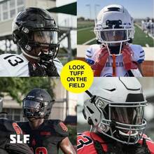 - Visera para casco de ftbol profesional, para cascos juveniles y adultos, incluye clips para visera - Transparente - Ver 5